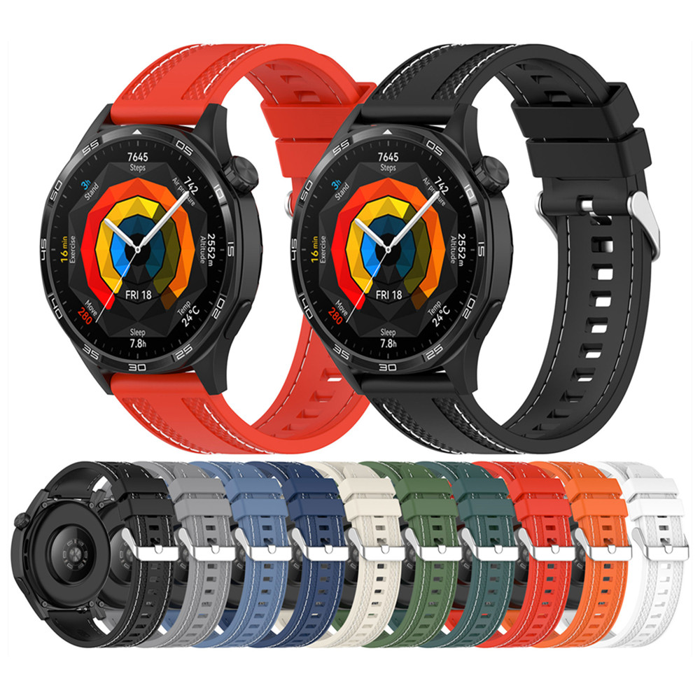 22mm Stitching silicone univer - Silicone Watch Band 22Mm ulasan dan harga