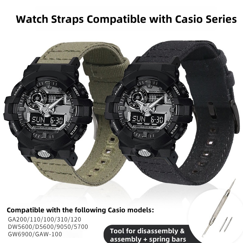 Nylon Strap For Casio 16mm Wat - Casio Watch G-Shock Dw-5600 ulasan dan harga