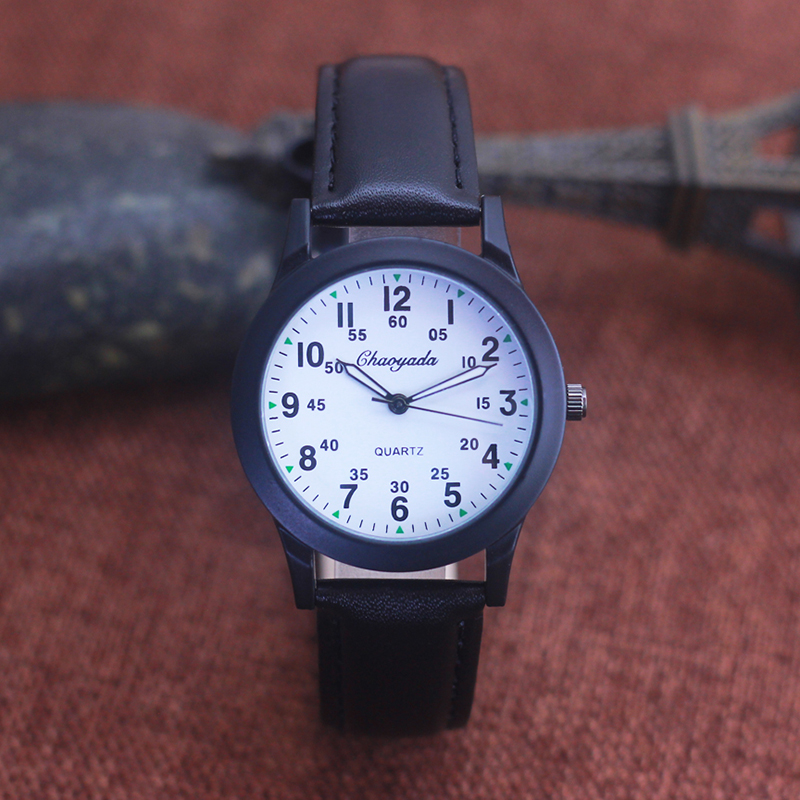 Chaoyada Fashion Men Boys Leat - Leather Watch Band Men ulasan dan harga