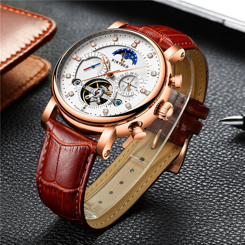 Luxury Brand KINYUED Automatic - Rolex Watch Daytona ulasan dan harga