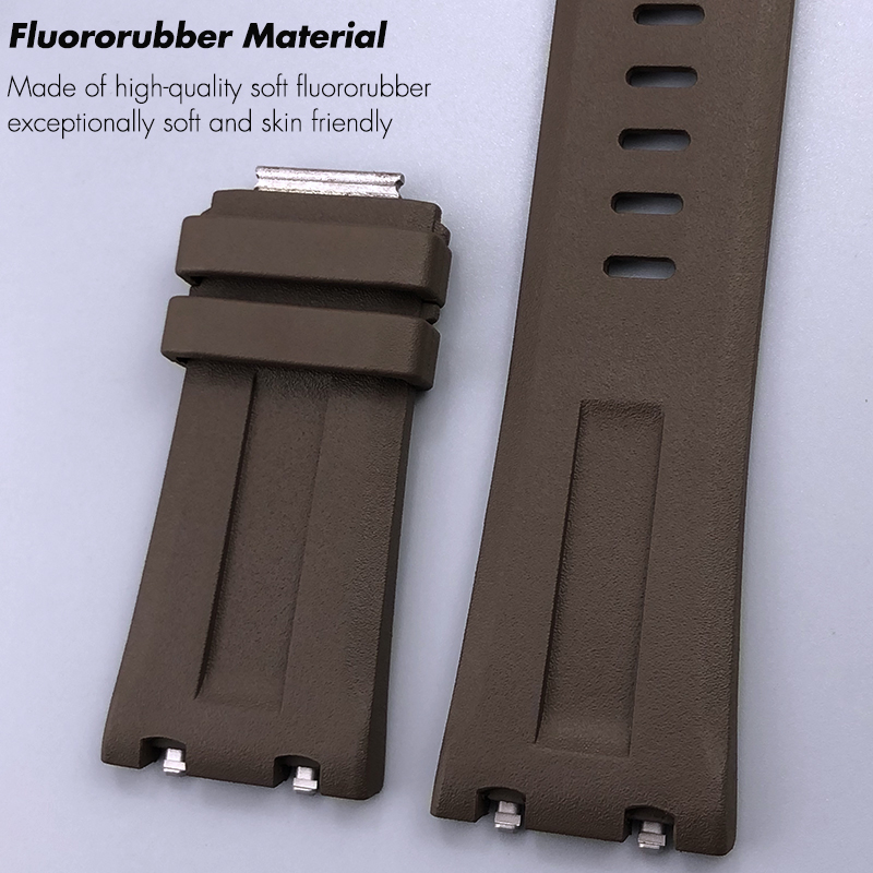28mmX24mm High Quality FKM Flu - Audemars Piguet Watch Royal Oak ulasan dan harga
